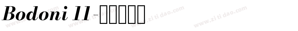 Bodoni 11字体转换